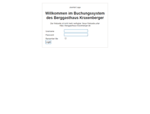Tablet Screenshot of buchung.berggasthaus-kraxenberger.de